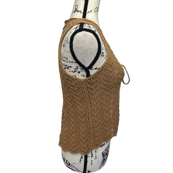 Edikted Sadiee Split Front Knit Top Size Small - Picture 3 of 10